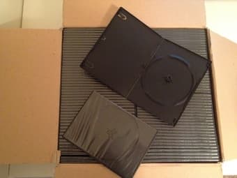 100 Blank DVD-R's and DVD Cases - $30 2