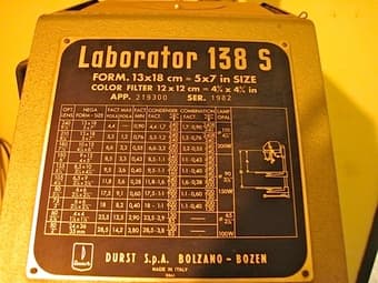 For sale, Durst photo enlarger.  $800.00. Excellent condition 1