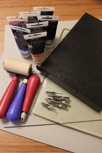 printmaking supplies $20 1