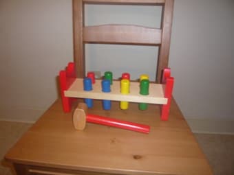 wooden toys + car + Teddy(new) - $14 1