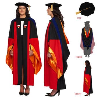 Doctoral cap gown regalia 1