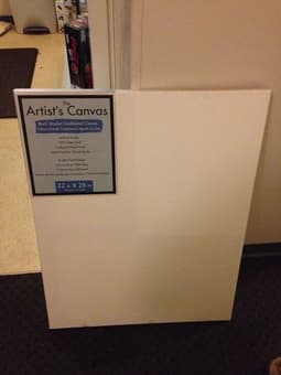 22"x28" unused cotton canvas - $10 1