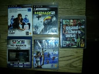 PS3 Games and DVE HD Basics For Sale 1