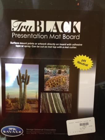 Canon film camera & presentation mat board--for Intro to Photography 3