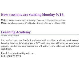 Learn SAT Math from top Stanford graduates. 2