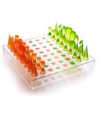 Karim Rashid Modern Orange and Green Chess Set---$40 1