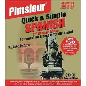 Pimsleur Quick and Easy Spanish CDs (set of 4 CDs) $5 1