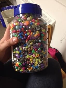 Massive Tub of Beads 1