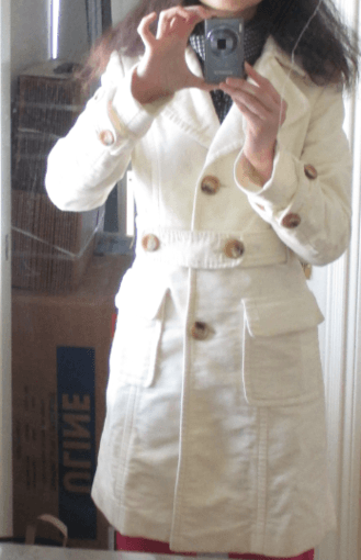 White Mango woman's coat, size S, for sale - $45 OBO 1