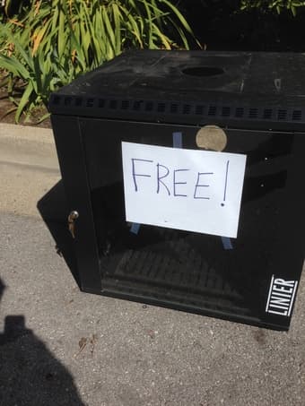 Electronic Rack Cabinet 12 U - Free for pickup on campus 1