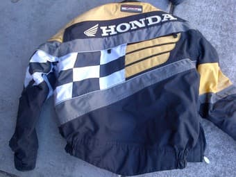 Honda motorcycle jacket and matching 2 piece leathers - $225 1