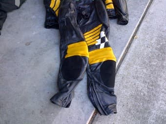 Honda motorcycle jacket and matching 2 piece leathers - $225 3