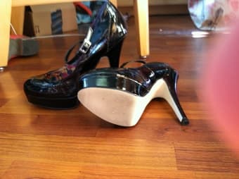 BLACK PLATFORM PUMPS for sale 1