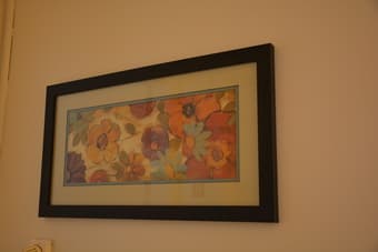 FRAMED PRINT FLOWERS 1