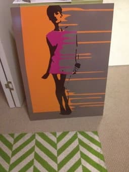 IKEA beautiful retro wall art, photo attached, $15 1