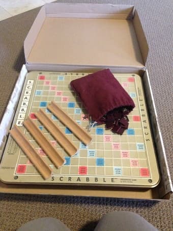 Scrabble, deluxe for $15 1