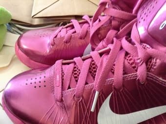 Women's Nike High Tops  sz. 6.5 metallic pink!!!  $20 obo 1