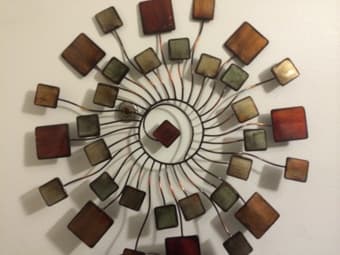 Beautiful metallic wall art (magnetic) $20 1