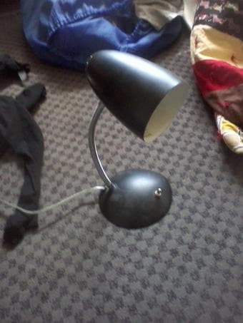 boat shoes and desk lamp 2