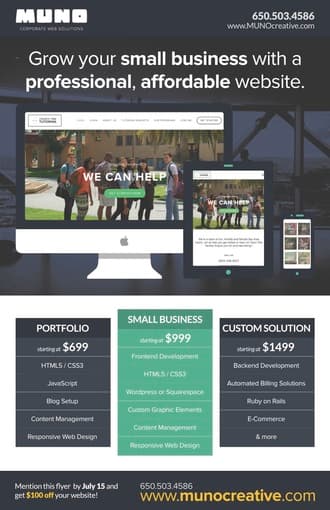 Stanford Design/Web Development team will create your business website 1