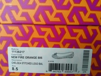 TORY BURCH - beautiful orange flats (size 8.5) - $85 3