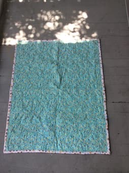 Handmade Giraffe Baby Quilt 2