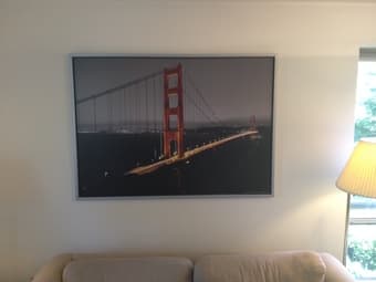 Large Golden Gate Bridge Framed Picture - $40 1