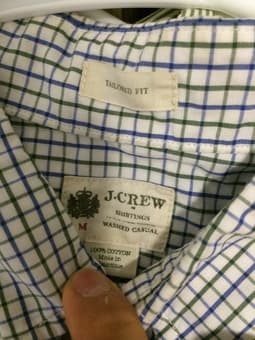 J. Crew tattersall washed casual button down shirt 2