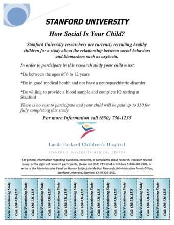 Paid Research Study: How Social is your Child? (ages 6-12) 1