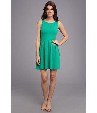 Susana Monaco Edina Scoop Back Dress - Blue/Green 1