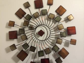 Beautiful metallic wall art (magnetic) $20 1