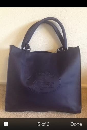 New Lacoste Shoulder Purse- Dark Blue-medium size $40 real price is $9 1