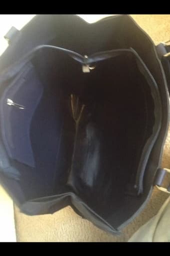 New Lacoste Shoulder Purse- Dark Blue-medium size $40 real price is $9 4