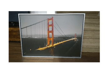 Large framed Golden Gate Bridge Ikea photo 1