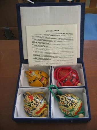 Painted Wooden Face Masks for $30 3