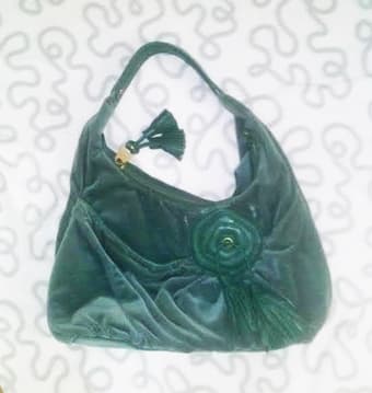 Authentic Marc Jacobs velvet purse (turquoise color) only $100 1