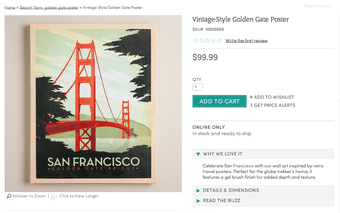 Golden Gate Poster $70 1