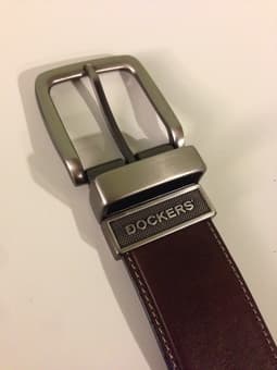 Reversible (brown/black) men's leather belt, $5 1