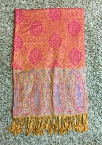 Handmade Pashmina Wool Silk Shawls - Perfect for Winter! - $25 1