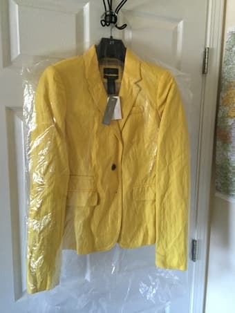 $30 JCrew blazer - spring yellow 1