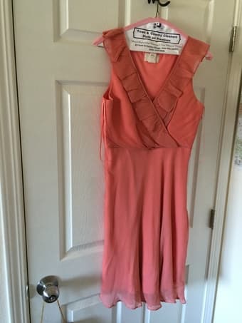 $45 JCrew dress - coral 1