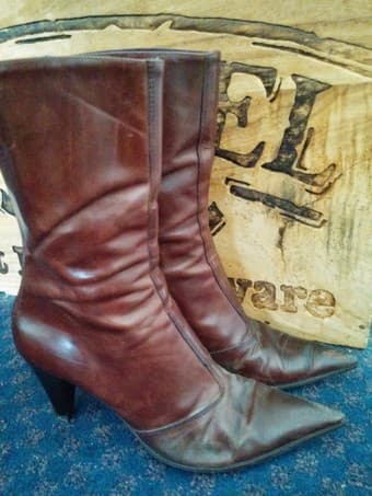 leather boots size 7.5/8 $15 1