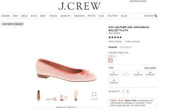 J Crew. Kiki ballet flats SHEER PINK size 8 worn once only $35 1