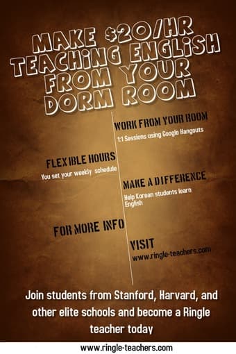 [Ringle] $20/hr English Teaching Opportunity ( online! ) 1