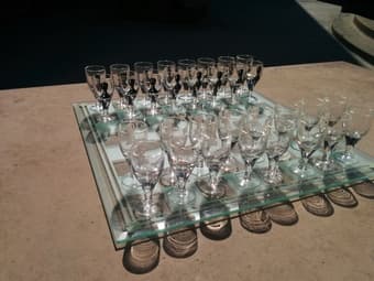 Drinking Chess Set - $20 2