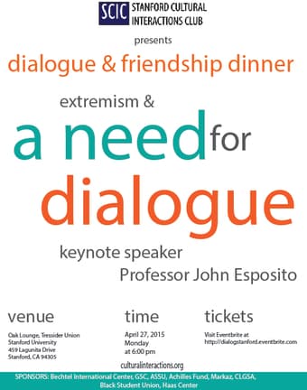 Dialogue and Friendship Dinner/ Music / Food / Awards -Limited space 1