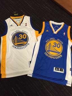 Selling two warriors jerseys! ($15 each) 2