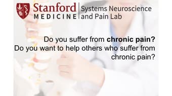 Do you suffer from chronic pain? 1