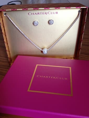 Charter Club Necklace and Earring Set $30 1