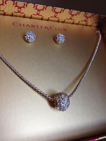 Charter Club Necklace and Earring Set $30 2